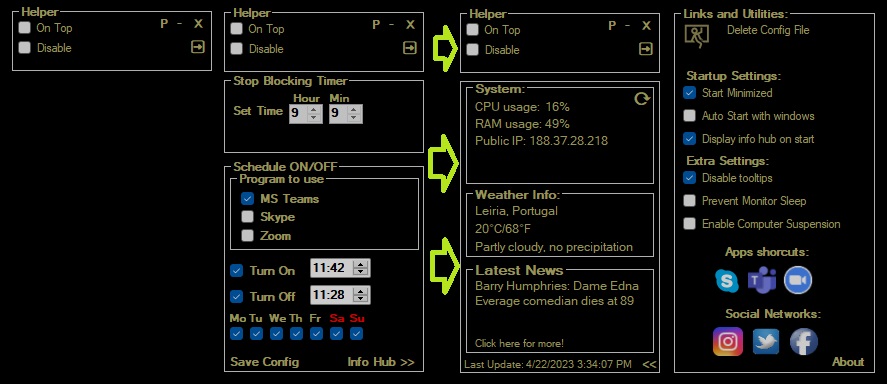 Neverawayteams software screenshot